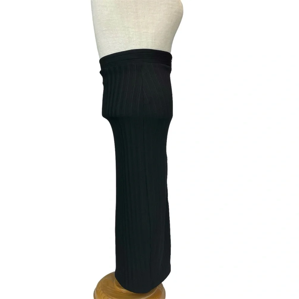 Bebe Full Zip Bodycon Knee Length Pencil Skirt in Black Size XS - Picture 6 of 12